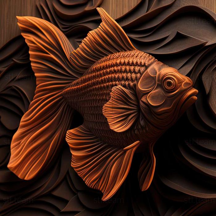 Animals Chocolate oranda fish